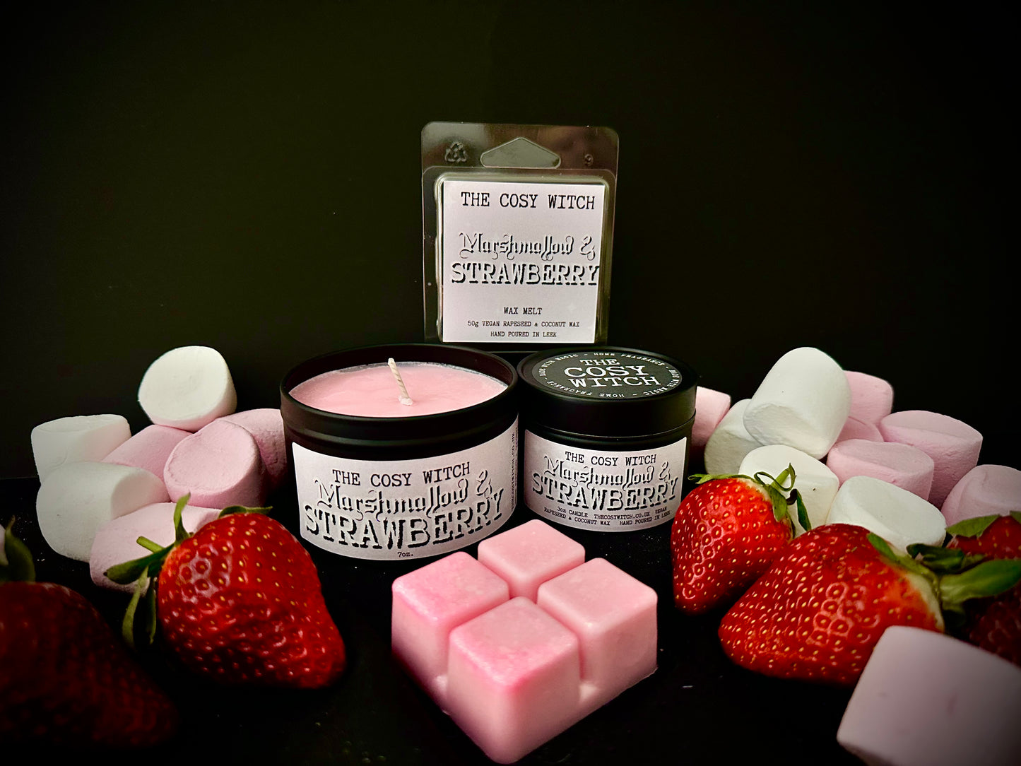 Marshmallow and Strawberry *made to order*