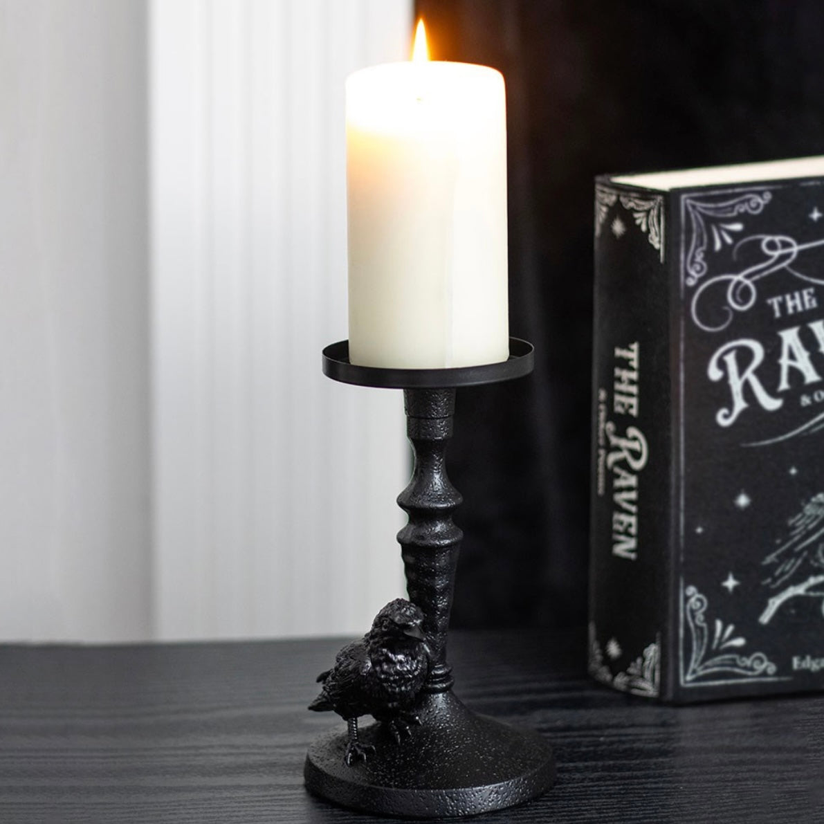 Raven Candle Holder