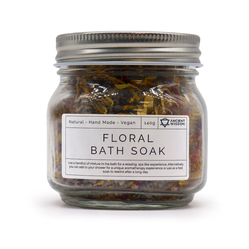 Floral Bath Soak - Sea Salt, Lavender, Rose, Chamomile and Calendula