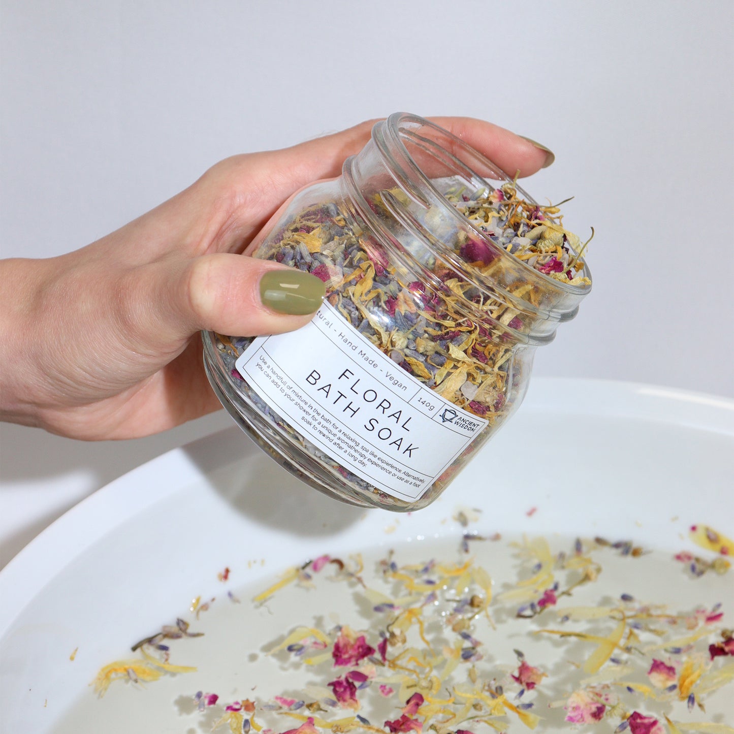 Floral Bath Soak - Sea Salt, Lavender, Rose, Chamomile and Calendula